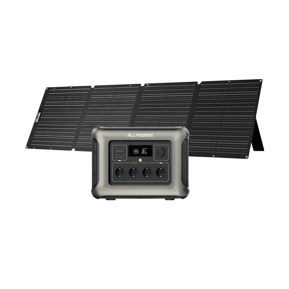 ALLPOWER Комплект сонячного генератора 1800 Вт (R1500 + Сонячна панель SOLAX SE200 200 Вт)