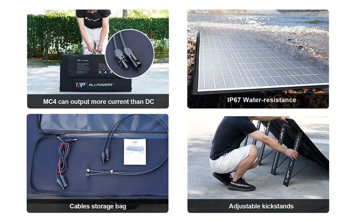 ALLPOWERS Solar Generator Kit 2500W (R2500 + SP037 400W Solar Panel)