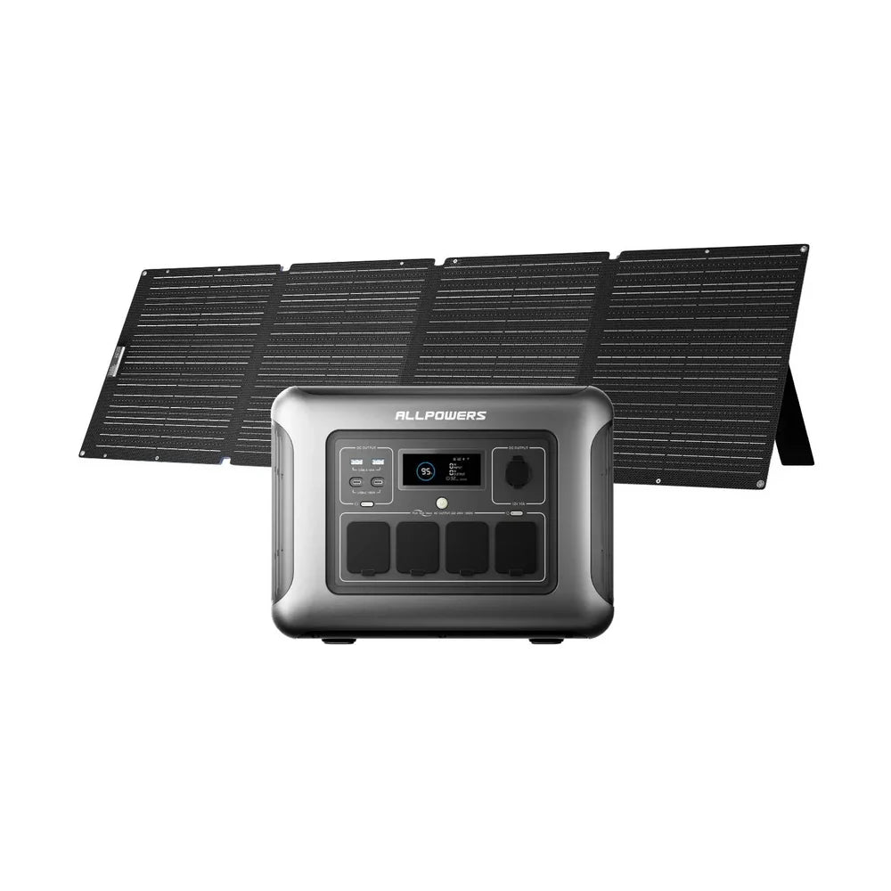 ALLPOWER Комплект сонячного генератора 1600W (R1500 LITE + Сонячна панель SOLAX SE200 200 Вт)