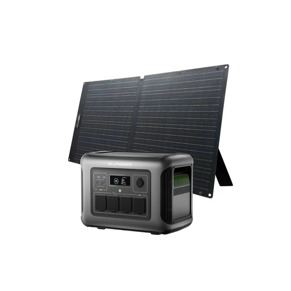 ALLPOWER Комплект сонячного генератора 1600W (R1500 LITE + Сонячна панель SOLAX SE100 100 Вт)