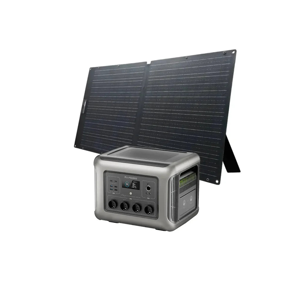 ALLPOWER 2500W Комплект сонячного генератора (R2500 V2 + Сонячна панель SOLAX SE100 100 Вт)