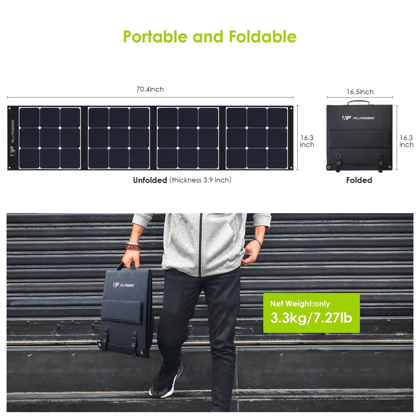 ALLPOWERS SP034 Portable Solar Panel 120W ALLPOWERS