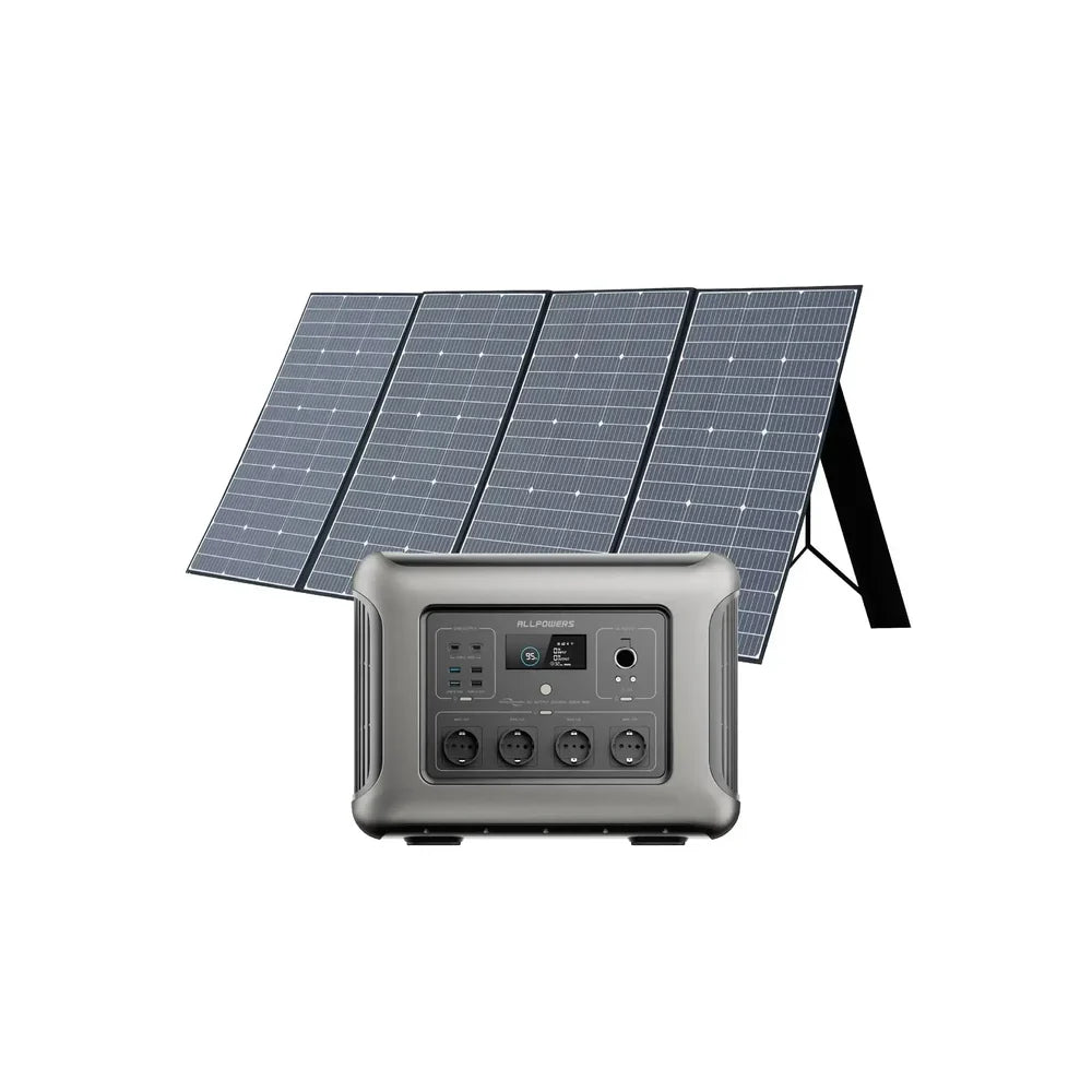 ALLPOWER 2500W Комплект сонячного генератора (R2500 V2 + Сонячна панель SP037 400 Вт)