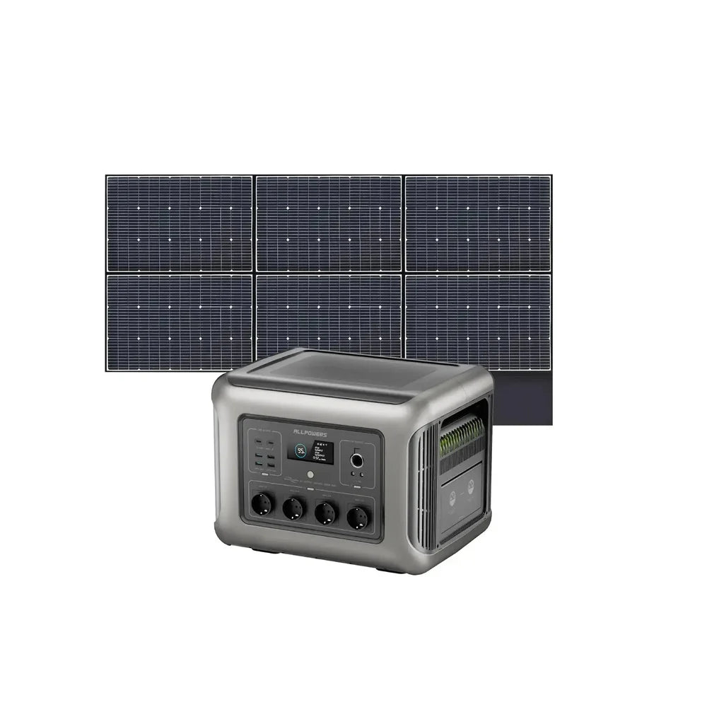 ALLPOWERS Комплект сонячного генератора 2500Вт (R2500 V2+ Сонячна панель SP039 600Вт)