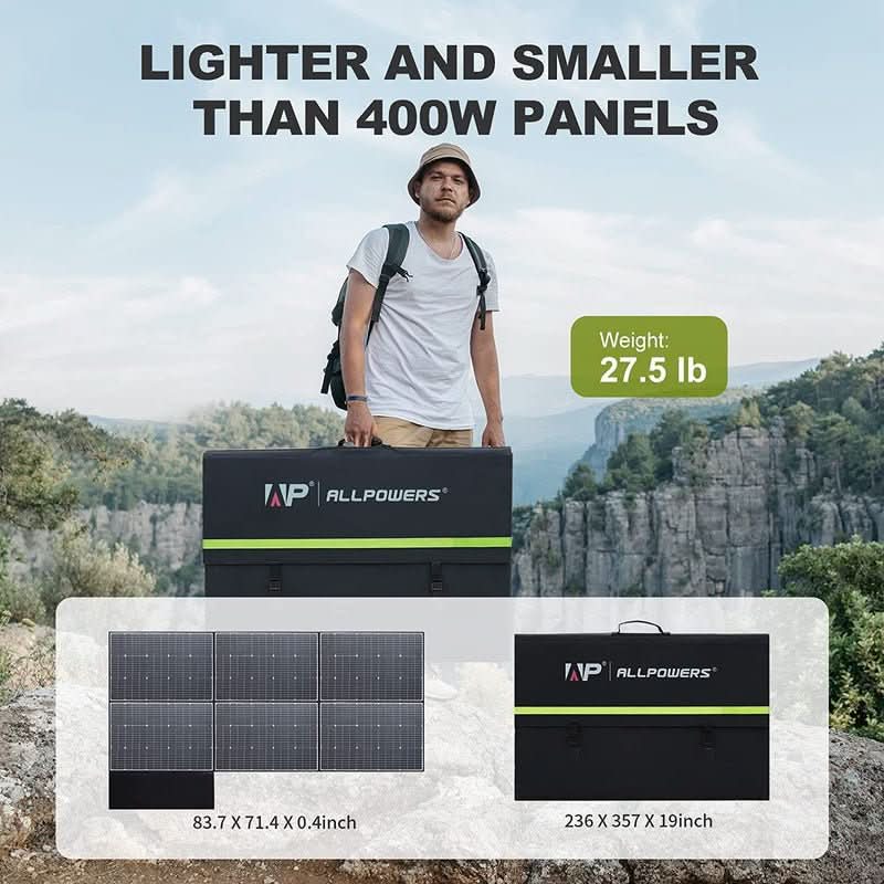 ALLPOWERS Solar Generator Kit 4000W (R4000 + SP039 600W Solar Panel)