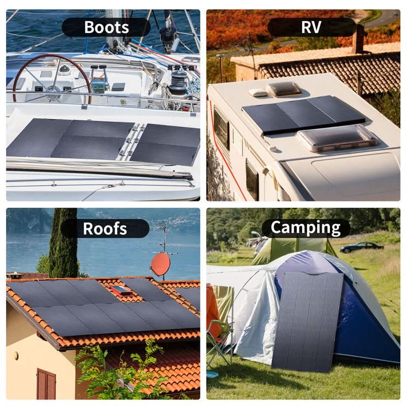 ALLPOWERS Solar Generator Kit 4000W (R4000 + SF200 200W Flexible Solar Panel)