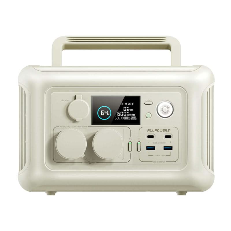 ALLPOWERS Solar Generator Kit 600W (R600 + SP029 140W Solar Panel)