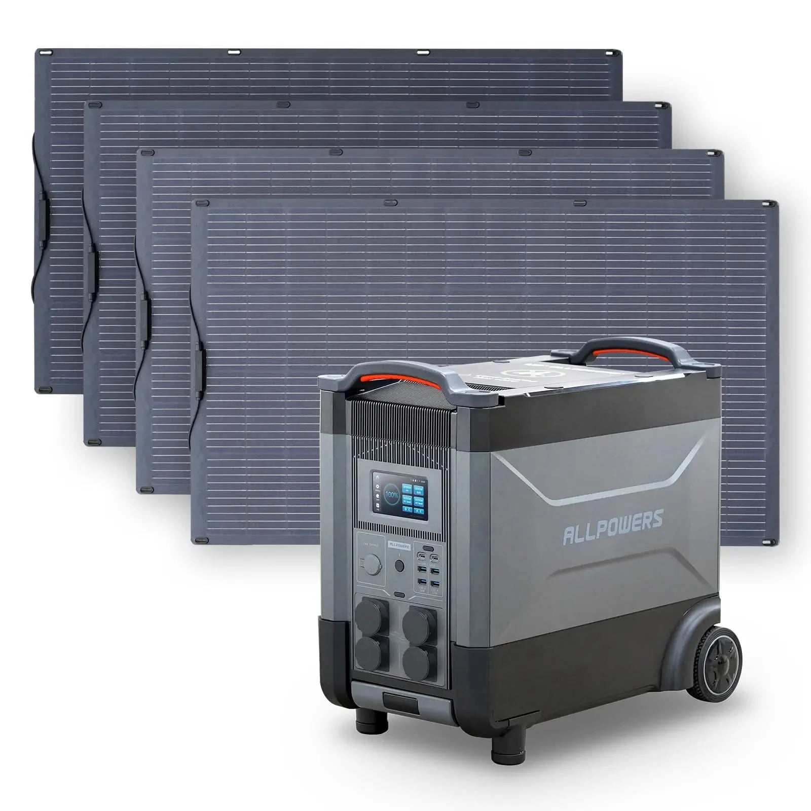 ALLPOWERS Solar Generator Kit 4000W (R4000 + SF200 200W Flexible Solar Panel)